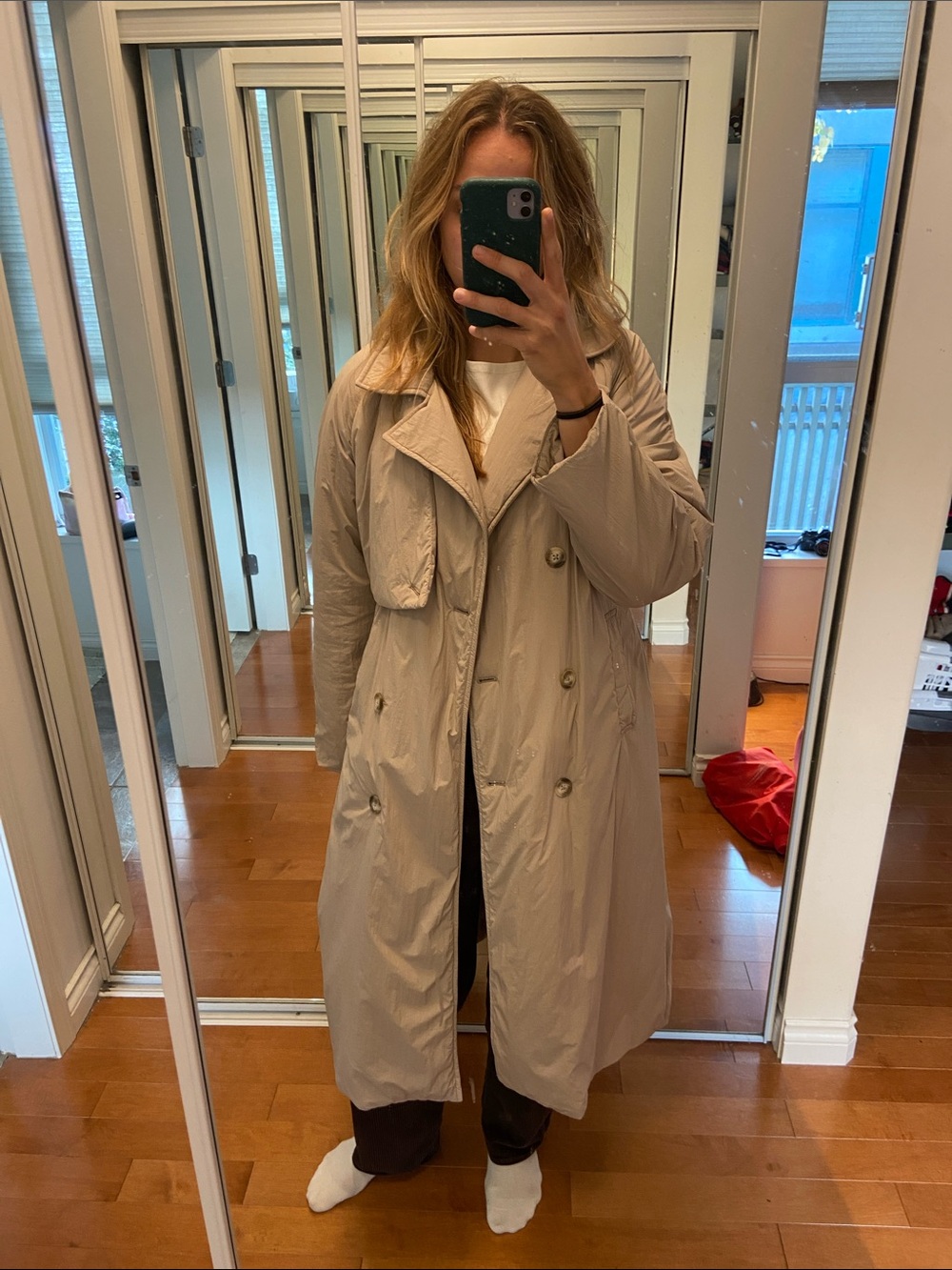 ONLY insulated Trench Coat - Size L NWT